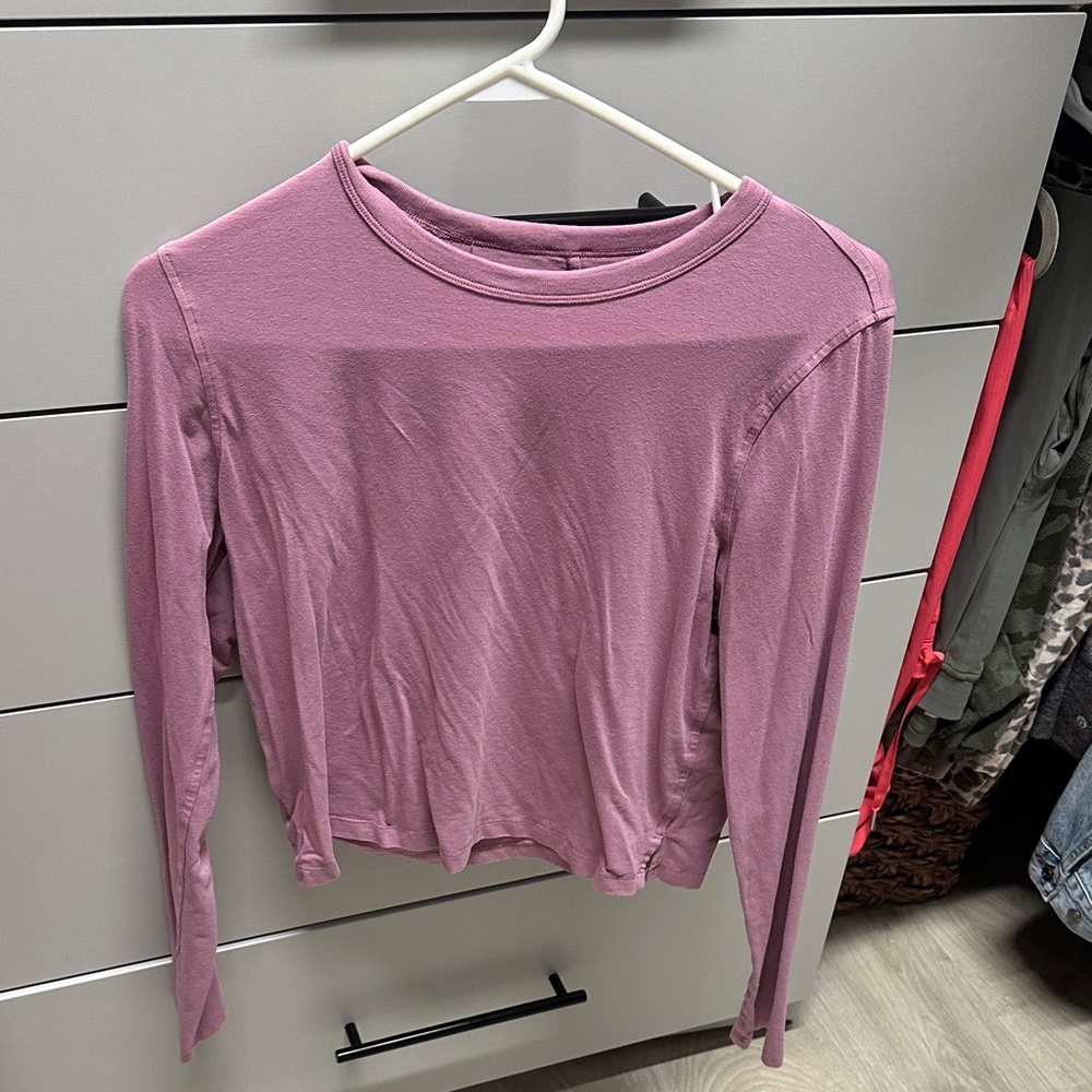 Lululemon pinkish purple long sleeve